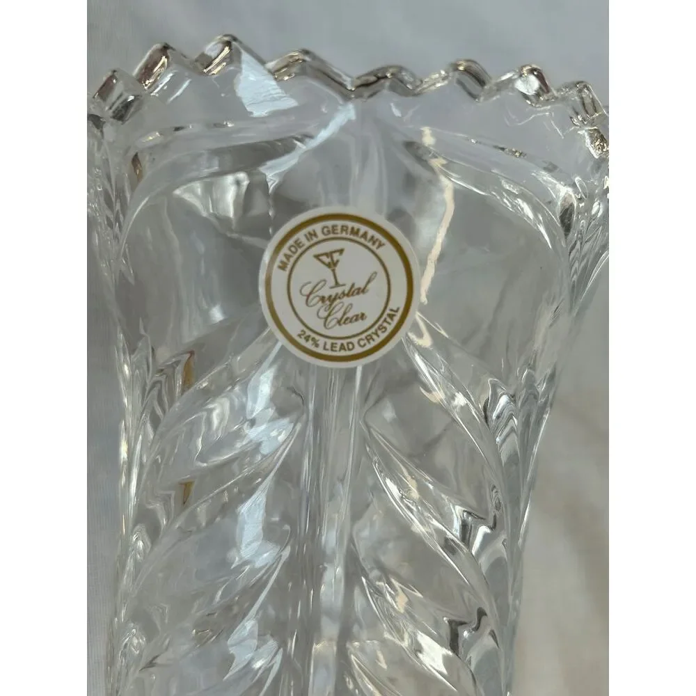 Vintage Crystal Clear 24% Lead Crystal 6